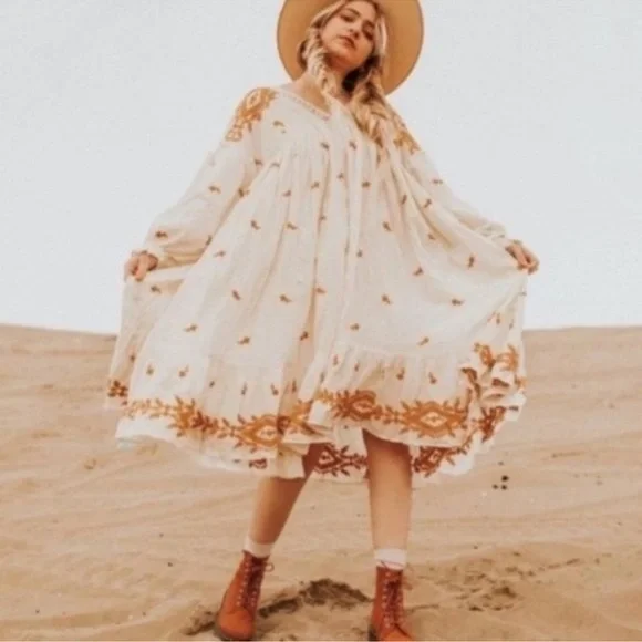 knee length dresses for ladies Free People Trail of Flowers Maxi Dress – Bear Rock main image 0